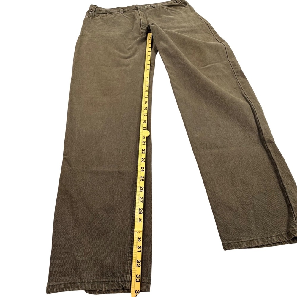 Vintage Levi's 550 Relaxed Fit Jeans Men 38x34 Brown Relaxed Denim Made In Texas - Picture 13 of 16
